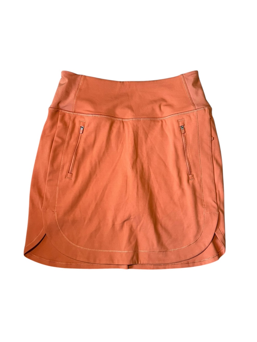 Small Athleta Coral-Orange Fairway Golf Skort